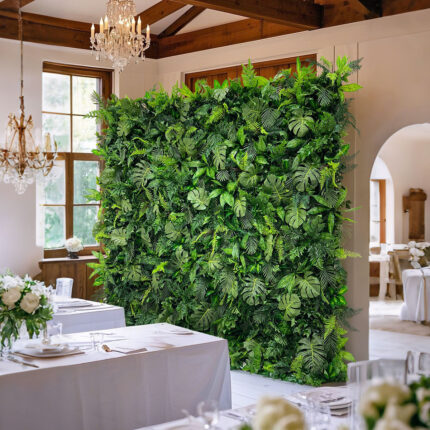 GNW 5D Artificial Plant wall, Eucalyptus Rose Wall, Wedding Decoration, Lash Room Flower Pannel Wall Decor Backdrop Wedding Petals