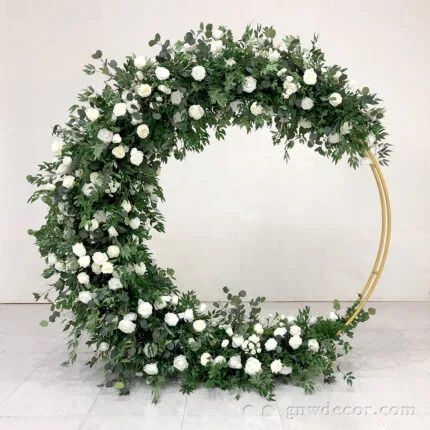 GNW High Quality Party Wedding Decoration Wedding Flower Arch Artificial Colorful Flower Arch