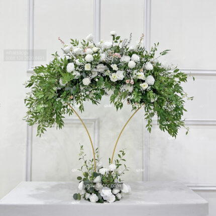 GNW Luxury Artificial Green Flower Ball Artificial Flower Ball Arrangement Table Flower for Wedding Centerpieces