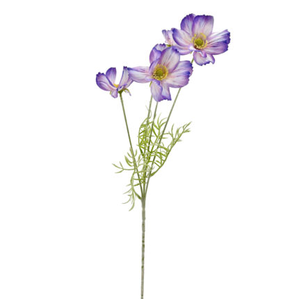 GNW Purple and White Artificial Faux Poppy WX-176