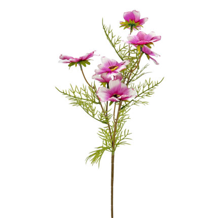 GNW White Purple Artificial Faux Poppy MPG-10