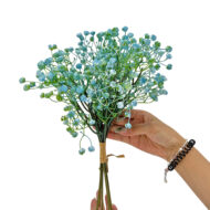 a hand holding a bouquet of flowers