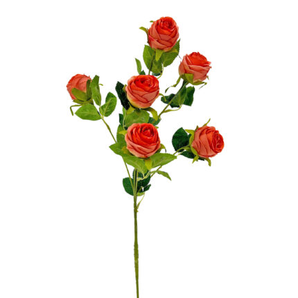 GNW Dark Orange Artificial Garden Rose Silk DH-23