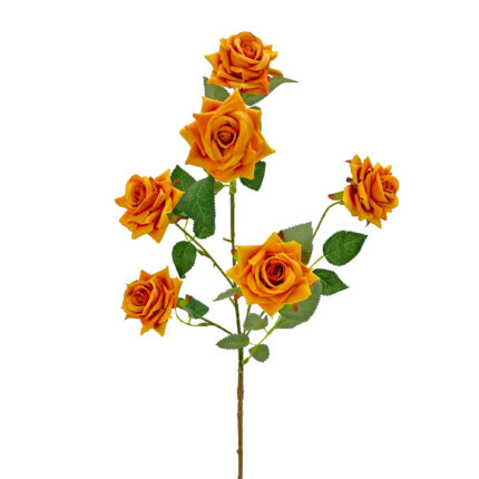 GNW Orange Artificial Garden Rose With Sharp Tips DH-38