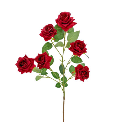GNW Red Artificial Garden Rose With Sharp Tips DH-37