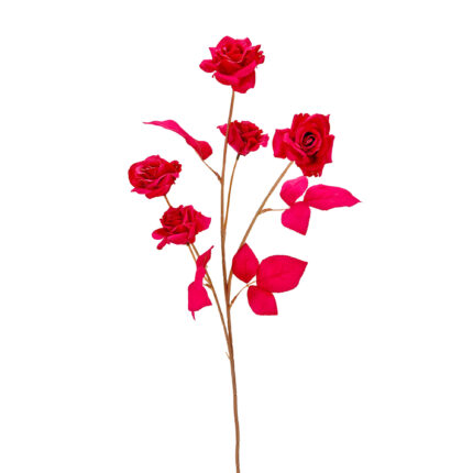 GNW Rose Red Artificial Garden Rose Silk LRR-188