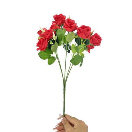 GNW Red Artificial Small Spray Roses TN-04