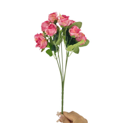 GNW Peach Pink Artificial Small Spray Roses TN-03