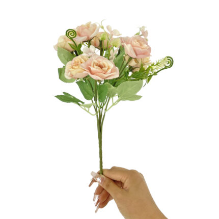 GNW Pink Artificial Small Spray Roses TN-22