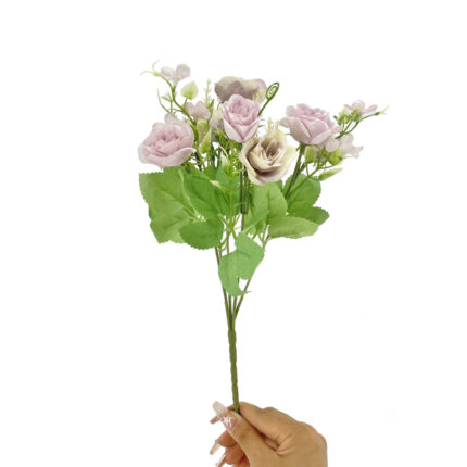 GNW Purple Artificial Small Spray Roses TN-23