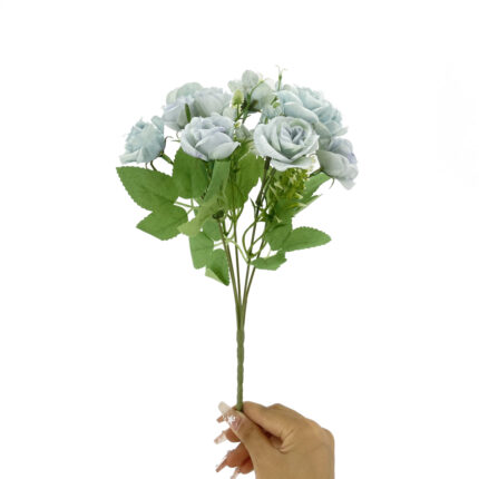 GNW Blue Artificial Small Spray Roses TN-24