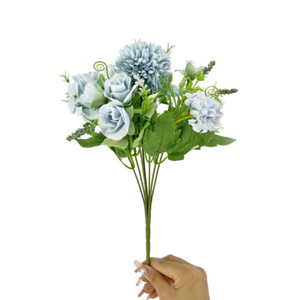 GNW Blue Artificial Hydrangea Spray Roses TN-44