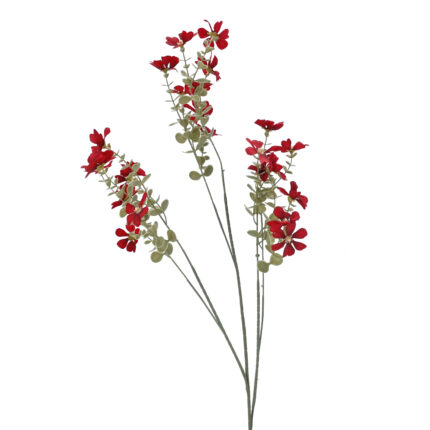 GNW Red Artificial Small Wild Flower Branches XHH-16