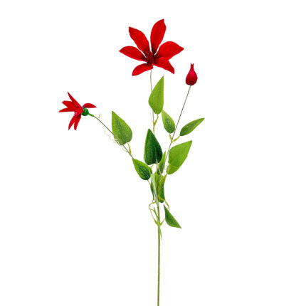 GNW Red Artificial Clematis Lotus LR-1118