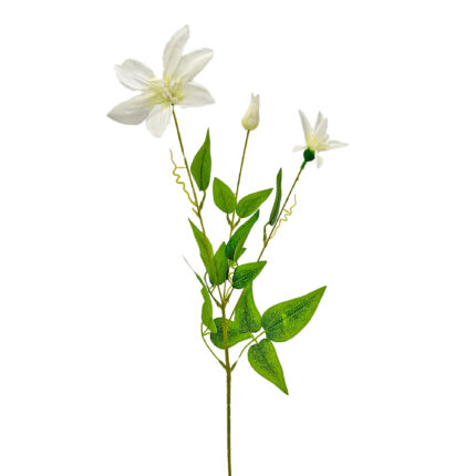 GNW White Artificial Clematis Lotus LR-1113