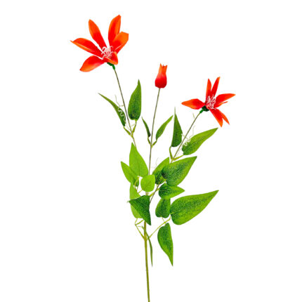 GNW Orange Artificial Clematis Lotus LR-1117