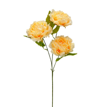 GNW Yellow Artificial Rich Peony LRR-324