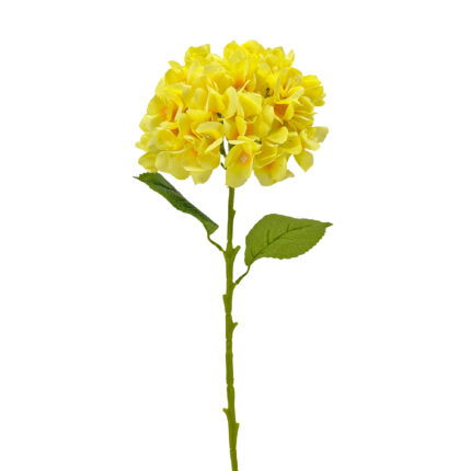 GNW Yellow Artificial Floral Hydrangea Silk LRR-369