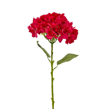 GNW Rose Red Artificial Floral Hydrangea Silk LRR-365