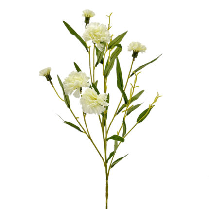 GNW White Artificial Carnations Flower QZ-20
