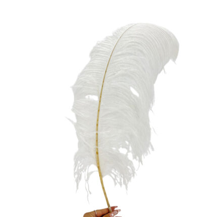 GNW White Artificial Feather 35-40Cm