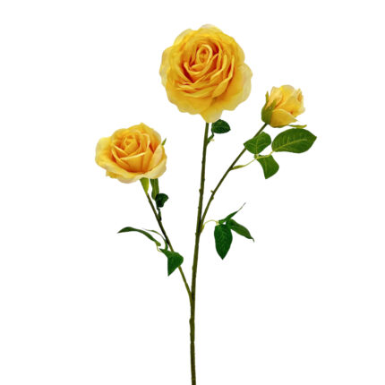 GNW Yellow Artificial Garden Rose Silk WX-38