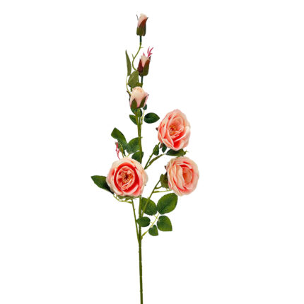 GNW Pink Artificial 6-head Garden Rose Silk WX-13