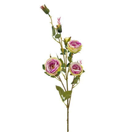 GNW Purple Artificial 6-head Garden Rose Silk WX-14