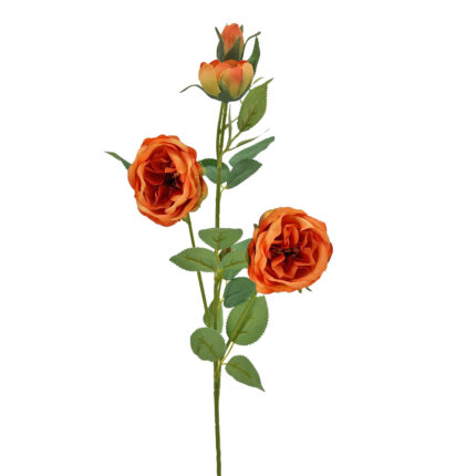 GNW Orange Artificial David Austin Rose Silk WX-75