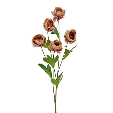 GNW Light Brown Artificial Chinese Rose Peony WX-25