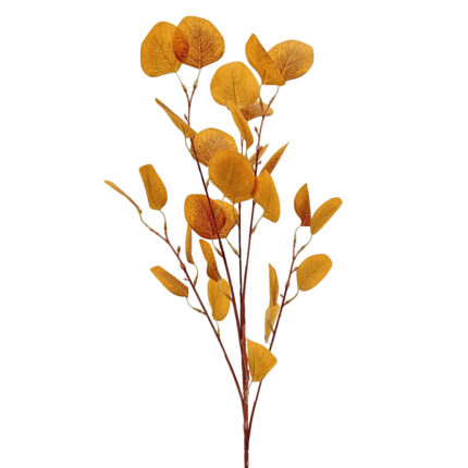 GNW Brown Artificial Eucalyptus Gum Leaf LR-12