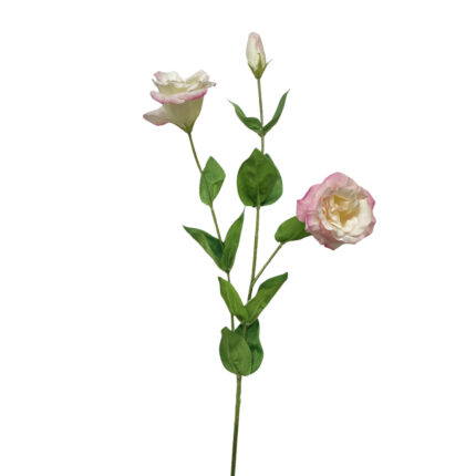 GNW Light Pink Artificial 3-heads Eustoma Rose Real Touch QH-107