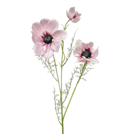 GNW Pink Artificial 3-heads Big Poppy Real Touch QH-50