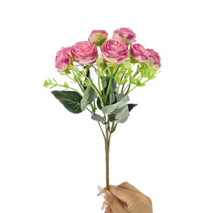 GNW Fuchsia Artificial Camellia Spray Roses TN-36