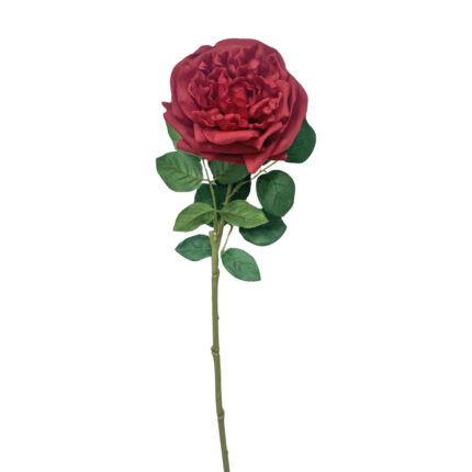 GNW Red Artificial Curly Rose Real Touch QH-61