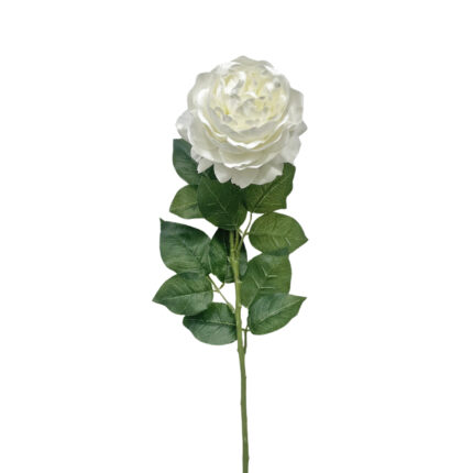 GNW White Artificial Peace Rose Real Touch QH-73