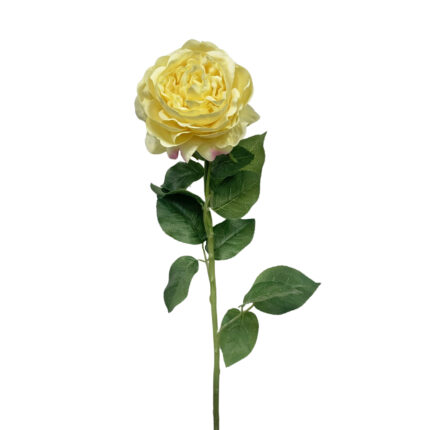 GNW Yellow Artificial Peace Rose Real Touch QH-74
