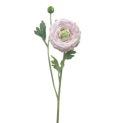 GNW Light Pink Artificial 2-head Ranunculus Real Touch QH-119