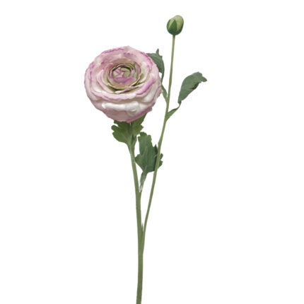 GNW Pink Artificial 2-head Ranunculus Real Touch QH-120