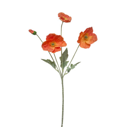 GNW Orange Artificial Poppy Real Touch GYX-42