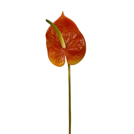 GNW Orange Artificial Anthurium Real Touch XS-30