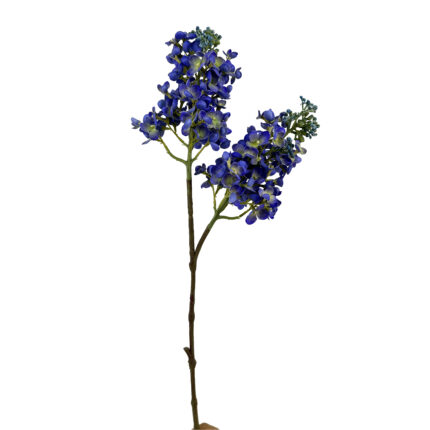 GNW Dark Blue Artificial 2-head Hydrangea Real Touch GYX-73