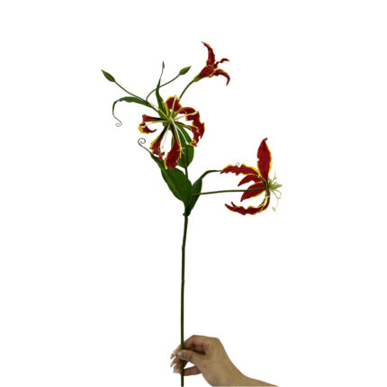 GNW Red Artificial Gloriosa Lily Real Touch LZ-224