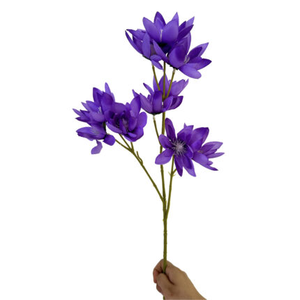 GNW Dark Purple Artificial 10-head Lily HD-11