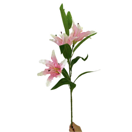 GNW Pink Artificial 4-head Lily HD-22
