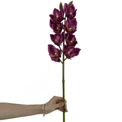 GNW Fuchsia Artificial 8-head Cymbidium Hybrid HD-15