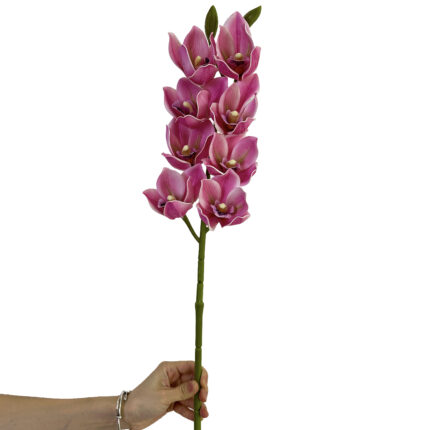 GNW Dark Pink Artificial 8-head Cymbidium Hybrid HD-14