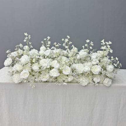 Wholesale 2025 New Popular Hot Sales WDT Wedding Decor Trade Artificial Flower Top Table Runner