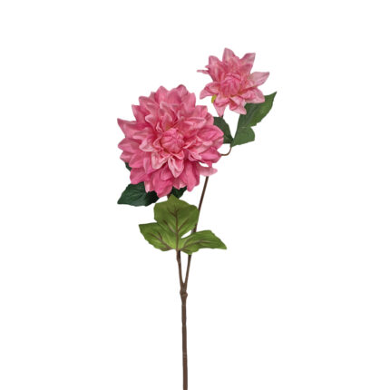 GNW Dark Pink Artificial 2-head Dahlia Real Touch QH-103
