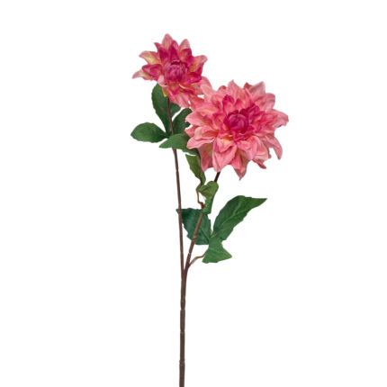 GNW Pink Red Artificial 2-head Dahlia Real Touch QH-104